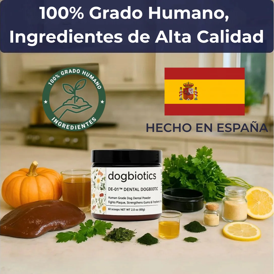 Aliento Fresco, Encías Sanas y Dientes Limpios gracias a DE-01™ Dental Dogbiotics